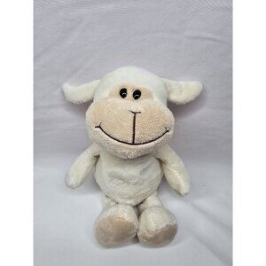 Ferrero Kinder Cream Tan Baby Lamb Plush  Beige Ivory Sheep Stuffed Animal  10"